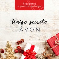 Procurando um presente especial de amigo secreto? Que tal presentear com produtos Avon? Temos a pronta entrega. Entre em contato para saber mais! #avon #ahazou #revendedoras #natal #presentes