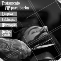 Cuide do visu da sua barba conosco! Cuidados VIPs pra você. #barbearia #ahazou #barba