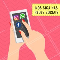 Acompanhe a gente em todas as redes sociais! Curta, compartilhe e participe ❤️ #redessociais #ahazou #whatsapp #Instagram #facebook