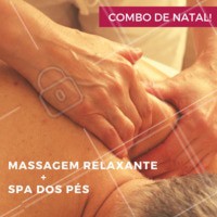 Não perca esse combo natalino! Termine o ano se cuidando ❤️️ #promocao #massagem #ahazouapp #natal #combo #spa