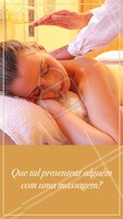 Todo mundo ama uma massagem. ❤️️ É uma ótima opção de presente para dar aqueles que você gosta! Temos diversas opções de vale presente. Entre em contato! #massagem #valepresente #ahazouapp #saude #bemestar