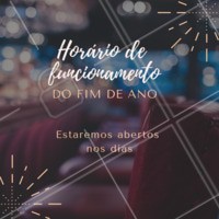 Fique atento aos nossos horários de funcionamento de fim de ano ⏰ #horario #funcionamento #ahazou #fimdeano #natal #reveillon