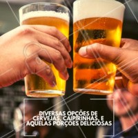 Venha conhecer o nosso espaço e nosso cardápio que é de dar água na boca! #cerveja #caipirinha #ahazou #porcoes #bar #boteco