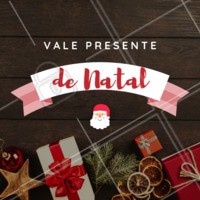Presenteie quem você ama com os nossos vales presentes! 😍 #valepresente #ahazou #presente #natal