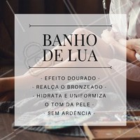 Agende o horário do seu banho de lua e deixe os pelinhos dourados e iluminados! #banhodelua #ahazou #depilaçao
