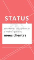 É com muita alegria que comunico todos os meus clientes sobre minha ausência. Logo, logo estarei de volta! #estudos #ahazou #beleza