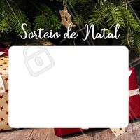 Escreva aqui as regras do seu sorteio natalino!