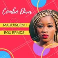 Olha só esse combo maravilhoso! Agende seu horário e se transforme em uma DIVA!
#cabelo #tranças #ahazou #boxbraids #maquiagem #makeup