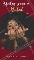 Natal é época de arrasar com unhas maravilhosas e temáticas! Corre pra agendar seu horário, a agenda de Dezembro está quase sem vagas! #manicure #ahazou #Unhas #natal