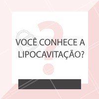 A lipocavitação é um procedimento estético, cujos resultados podem ser notados progressivamente, que serve para eliminar gordura localizada. Este procedimento, também conhecido por "lipo sem cirurgia", não dói e ajuda a perder volume, ficando com um corpo mais modelado e definido, além de ajudar a melhorar o aspecto da pele e a diminuir a celulite.
Quer conhecer esse e outros tratamentos que podem te auxiliar na queima de gordura localizada? Ligue e agende uma visita!
#ahazou #esteticacorporal #lipocavitacao #beleza