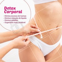 O detox corporal é um tratamento com diversos benefícios! Aproveite e agende sua avaliação gratuita. #detoxcorporal #ahazou #esteticacorporal