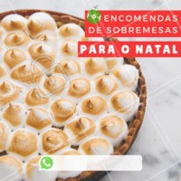 Encomende suas sobremesas para a sua ceia de Natal. #encomendas #sobremesas #ahazou #ceiadenatal