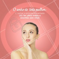 Concordam? haha Agende seu horário e venha ter cílios perfeitos sem precisar do rímel! #cilios #ahazou #extensaodecilios #alongamentodecilios