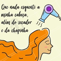 Fica a dica! 😂👌🏼 #secador #chapinha #ficaadica #esquentar #ahazou #cabelos