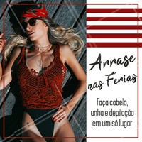 Antes de sair de férias, passe aqui e fique prontíssima para sua viagem! 😍 #salaodebeleza #ahazou #beleza