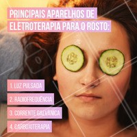 Esses são os principais tratamentos que usam a eletroterapia para tratar diversos problemas, como manchas, cicatrizes de acne, rugas e etc. #tratamento #ahazou #esteticafacial