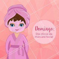 Quem não ama? Domingo é dia de escolher aquela máscara, relaxar e colocar um filme! 🙇♀️❤️️ #mascarafacial #ahazou #domingo #esteticafacial