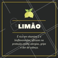 Fique de olho nos benefícios dessa fruta! 🍋 #limao #frutas #beneficios #ahazou #saude #bemestar
