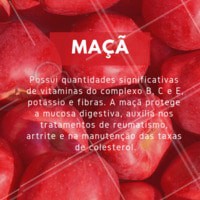 Fique de olho nos benefícios dessa fruta! 🍎 #maca #frutas #beneficios #ahazou #saude #bemestar