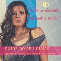Mantenha seu olhar bonito durante o verão. Agende seu horário. #verão #ahazou #cilios #sobrancelhas