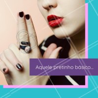 Aquele esmalte preto que não pode faltar de jeito nenhum! Hahah #pretinhobásico #esmaltes #ahazou