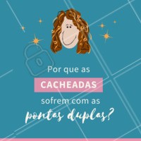 Uma das maiores reclamações das cacheadas são as pontas duplas. O problema acontece por causa do formato em espiral dos fios que impedem que a oleosidade natural produzida pelo couro cabeludo chegue as pontas, as deixando fracas e ressecadas. As cacheadas precisam cuidar da hidratação do cabelo de forma ainda mais intensa, priorizando a região do comprimento e das pontas! #dicas #cabelo #cabelocacheado #ahazou