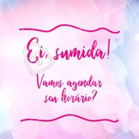 Sentimos sua falta! Venha ficar mais linda e agende seu horário ⏰ #beleza #ahazou #horario
