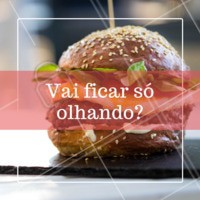 Não vai ficar na vontade! Peça já o seu hambúrguer 🍔 #hamburguer #ahazou #Hamburgueria