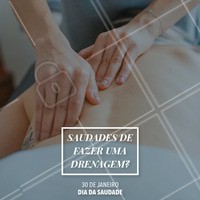 Bateu aquela saudade? Agende seu horário e vem matar essa saudade logo! #drenagemlinfatica #ahazou #drenagem #esteticacorporal