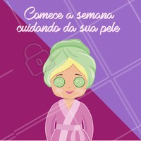 Tem jeito melhor de começar a sua semana? 💆 #esteticafacial #ahazou #cuidadoscomapele #estetica