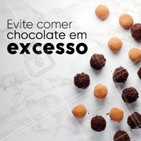 Chocolate é muito bom, mas em excesso pode ser prejudicial a sua saúde!
#ahazou #dicas #chocolate