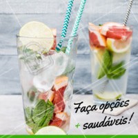 Faça opções mais saudáveis. Opte por água com gás + gelo + rodelas de frutas 😍 #saudavel #bebida #ahazou #agua #saude #dicas