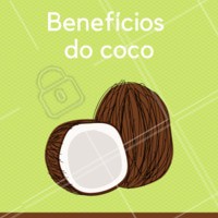 Benefícios do coco:
- A polpa do coco (parte branca) tem efeito sacietógeno e é uma excelente fonte energética, acelerando o metabolismo
- As gorduras que compõem o coco, estimulam o intestino e protegem de doenças cardiovasculares, aumentando a imunidade, além de otimizar a função da tereoide
- Por ser rico em fibras, possui alto índice glicêmico, ou seja, controla o acúmulo de gordura abdominal tão indesejável #coco #ahazou #beneficios #saude #bemestar #dicas