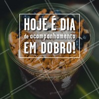 Corre pra cá! Hoje é dia de acompanhamento em dobro 💜 #acai #ahazou #acaiteria #loucosporacai