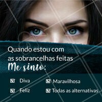 Não há nada melhor do que sobrancelhas perfeitas para dar aquele up na autoestima! 😍 #sobrancelhas #ahazou #designdesobrancelhas
