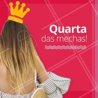 Aproveite nossos precinhos especiais de quarta-feira e venha fazer suas mechas! đ #mechas #ahazou #loiro #cabelo #quartafeira