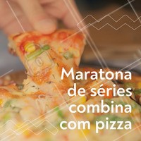 Aquele momento em que a mente relaxa e a fome se acalma! #pizza #ahazougastronomia #maratonadeseries