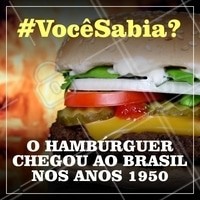 O que trouxe o hambúrguer ao nosso país foram as lanchonetes e fizeram muito sucesso! #hamburgueria #ahazoutaste #hamburguer