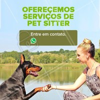 Não sabe com quem deixar seu pet? Nós cuidamos dele, com MUITO amor! 🐶🐱❤️️ Entre em contato para maiores informações XXXXXX #pet #petsitter #nanny #ahazoupet #ferias