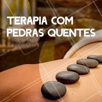 Precisando relaxar? Conheça a terapia das pedras quentes: realizada com pedras vulcânicas e plutônicas indicadas para o alívio de dores e tensão muscular, relaxamento profundo, ansiedade e vários outros benefícios. #pedrasquentes #ahazou #massagem #massoterapia