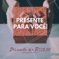 Envie vale presentes aos seus clientes pelas redes sociais e também pelo WhatsApp! Aumente o fluxo de atendimentos. #valepresente #ahazou #geral