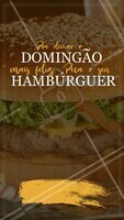 Domingo é dia de preguiça, mas também é dia de hambúrguer no conforto da sua casa! Ligue pra gente e garanta o seu! #hamburguer #burger #ahazougastronomia #ahazouapp #amorporhamburguer #food #domingo