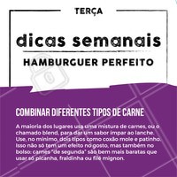 Todo dia uma dica pra você fazer um hambúrguer perfeito! 🍔🍔🍔 #dica #hamburguer #ahazou