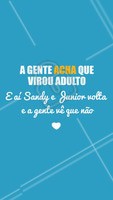 Pra comemorar o Outono que tá chegando e a volta da Sandy e Junior fazendo turnê pelo Brasil! 😱 Quem amou essa surpresa? ❤️ #sandyejunior #ahazou #sandy #junior #outono