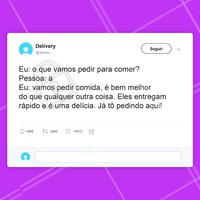 Todo mundo tem aquele amigo que pergunta mas que já tem a resposta de onde vão comer hoje. 😂 Marque ele aí!
#food #amigos #ahazou #comida #marmita #delivery