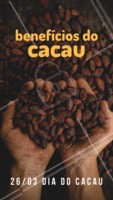 Nada melhor do que comemorar com informação, o cacau é fonte de antioxidantes , rico em ferro e um ótimo ajudante para melhorar o humor e aquela ansiedade que aparece de vez em quando! Por isso, vamos comemorar comendo também, com, moderação, e claro!
#cacau #ahazou #chocolate