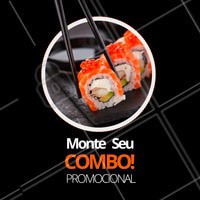 Essa é a sua chance de montar um combo exclusivo para você! 😱 Gostou?? Entre em contato para saber mais!📱 #combo #promocao #ahazou #food #comidajaponesa