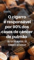 Nesse dia do combate mundial do câncer, reflita, construa novos hábitos e se liberte da dependência do cigarro!
#cancer #ahazou #pare