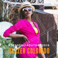 Os blazers em cores nada óbvias vêm com tudo. Além de deixar qualquer look despojado mais sofisticado, a grande vantagem dessa peça é que ela é coringa, ou seja, pode ser usada desde com uma calça jeans até com um vestido longo. #outono #ahazou #moda #blazer