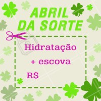 Pega essa promo, porque não é todo mês que a sorte bate na sua porta! #promoção #abrildasorte #ahazou #salãodebeleza